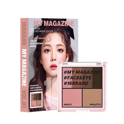 16Brand My Magazine Make-up Palette 8,5g, Vol 01 Rosy Brown Mood, 1 Stück
