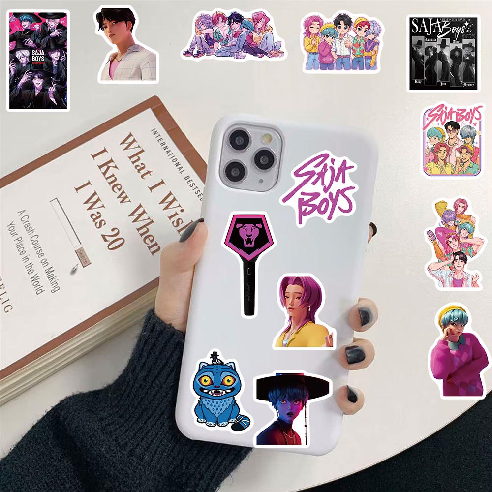 50/100PCS Saja Stickers Harajuku Aesthetic Scrapbooking Bicycle Stationary Luggage Stationary Art Picture Coffee Stickers