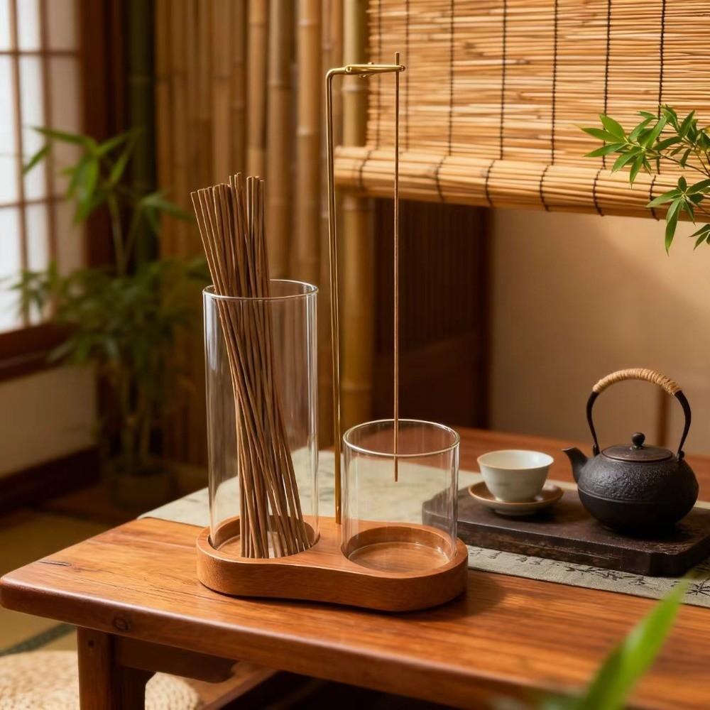 Zen Style Incense Stick Stand Minimalist Incense Burner Glass Incense Holder  Wellness Center