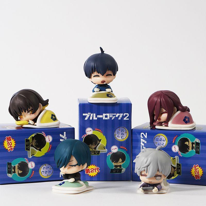 Blue Lock Sleep Style Isagi Yoichi Bachira Meguru Chigiri Hyma,Itoshi Rin and Nagi Seishiro Figure Ornament Gift