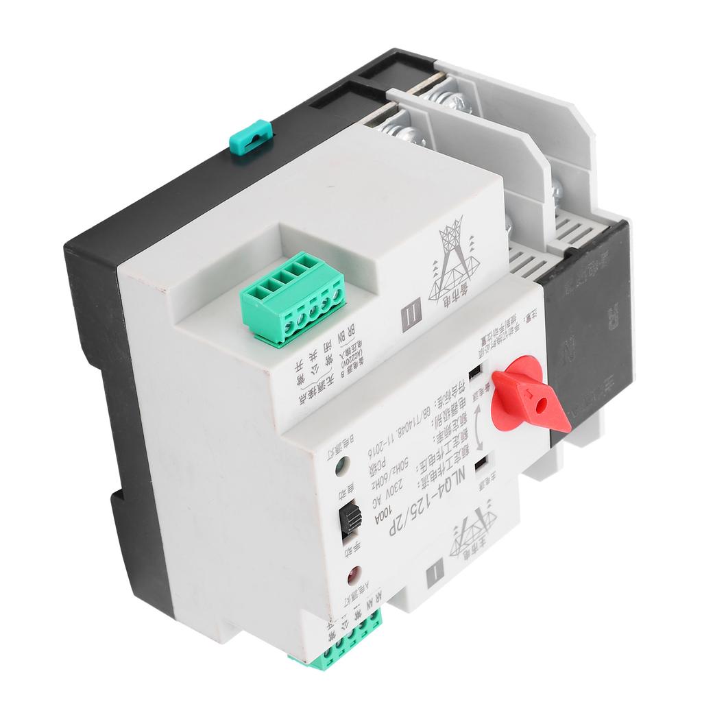 Automatic Transfer Switch Din Rail Mounted 2P Power Uninterruptible Distribution Control 230V