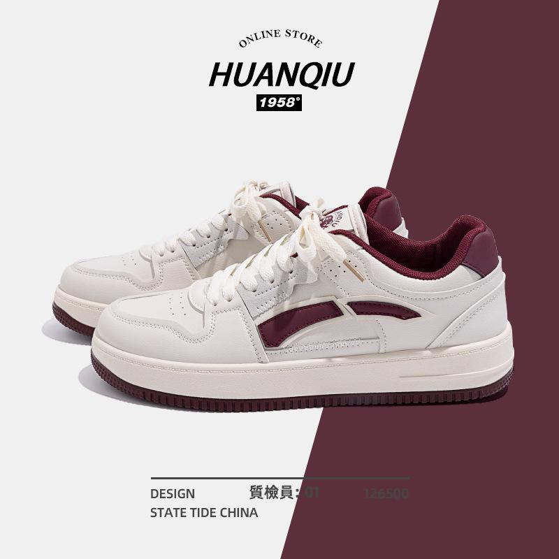 Global ZHQ-HY113 Men's Shoes Platform White Shoes Men's Fashion Versatile Casual Sports Soft Baseplate Shoes Men's