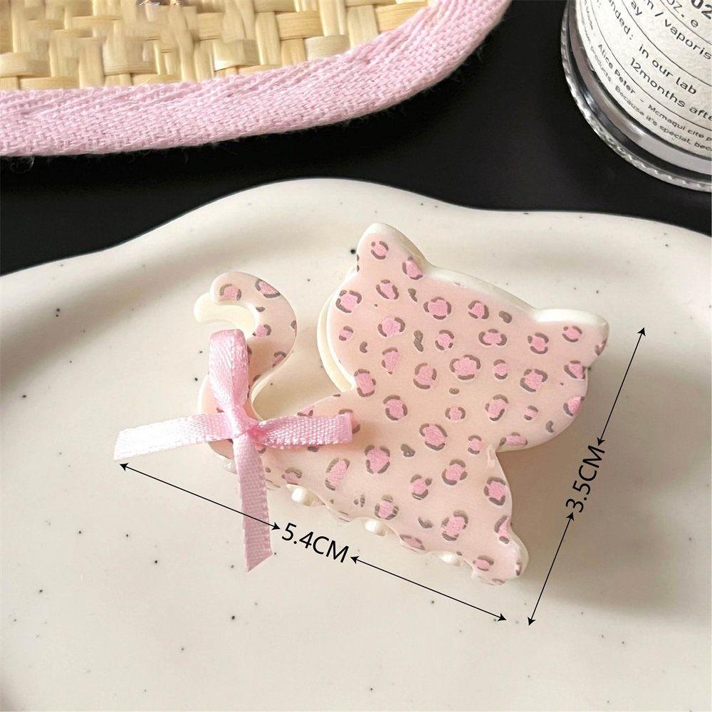 Bowknot Hair Claw Acetate Hair Clip Elegant Ponytail Clips  Women Girls