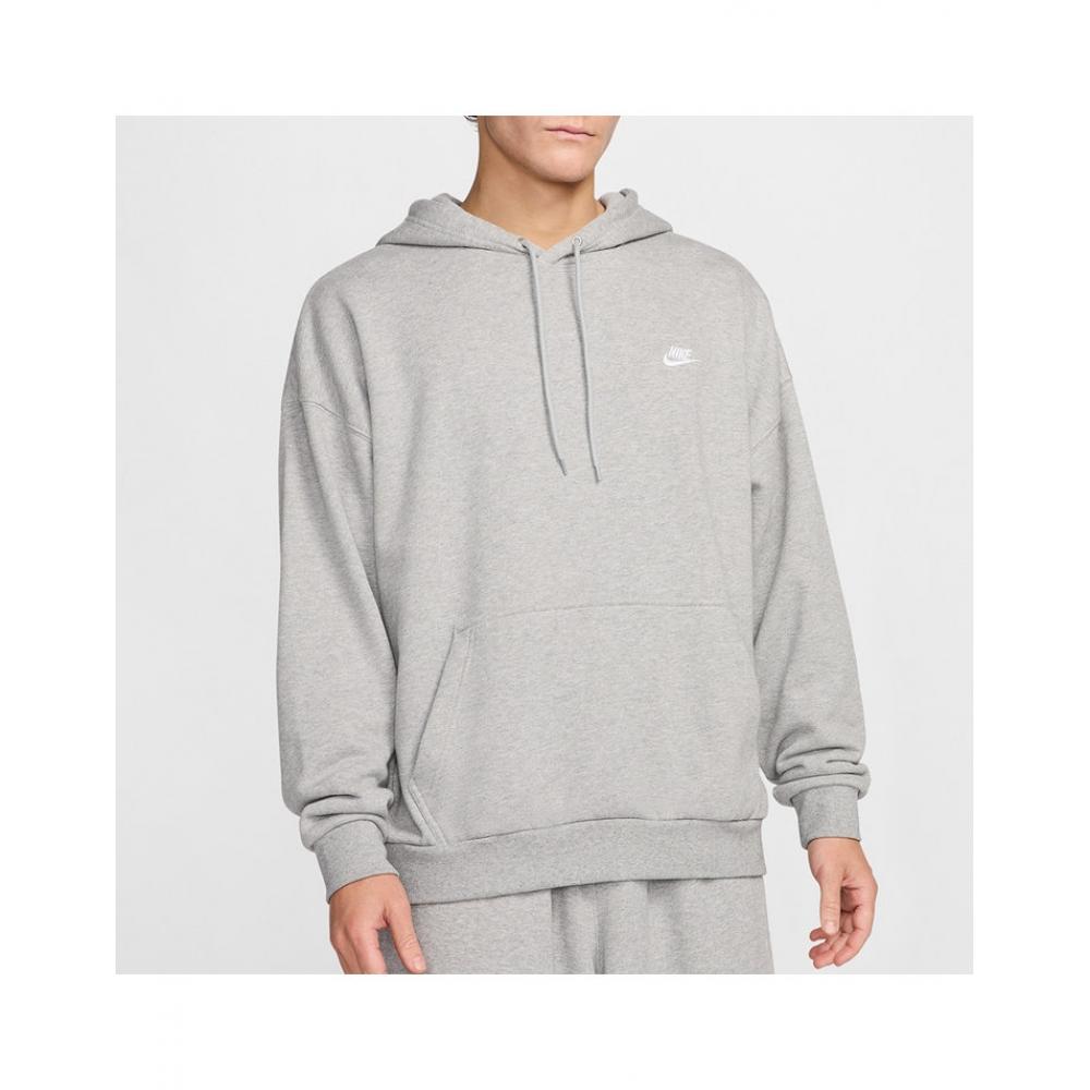 

Толстовка с капюшоном Nike Club Fleece Men S overSize Hj1817 063 grey white/90