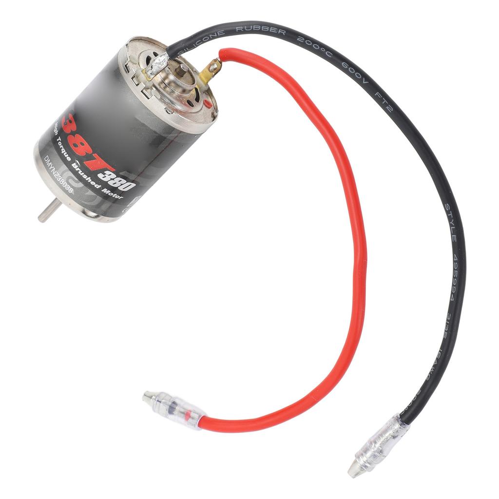 Electric 380 Brushed Motor 38 Turn Stainless Steel High Torque Power Low Friction for Traxxas 1/16 Model