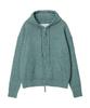 FDR Souffle Varigated Rib Hood Zip Up_Melange Green