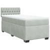Maison Exclusive - Sommier à lattes de lit et matelas Gris clair 80x200 cm Velours