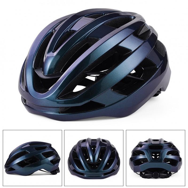 Unisex Cycling Helmet Mountain Road Bikes Integrated Spine Design Full Molded EPSPC Shell With Rear LED Light