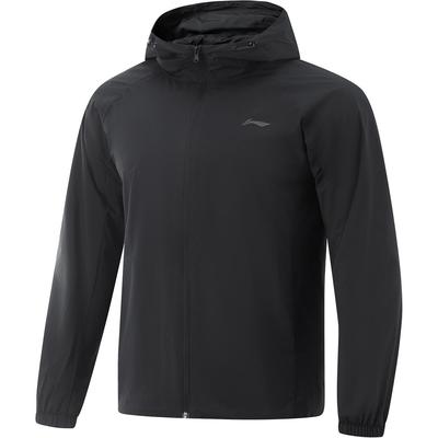 Bequemer Reißverschluss-Windbreaker Mit Kapuze Herren Oberbekleidung Schwarz AFDV081-1