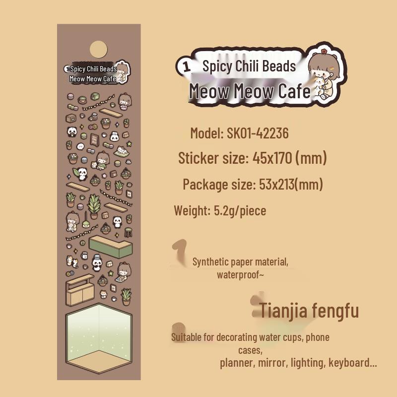 Muzili Deco Dot Stickers - Little Nose Ga - M5 Journal Decoration