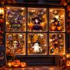Halloween Dark Castle Static Cling Window Decals