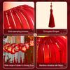 Chinese New Year Hanging Lanterns Small Lighted Red Lantern with Tassel for New Year Spring Festival Wedding Party Decor