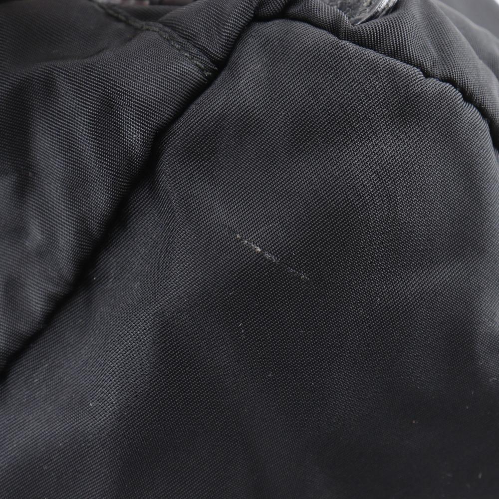 Prada Backpack Daypack Black Nylon Women Used
