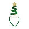 Weihnachts-Stirnband Spiraldesign Glitzer Stern Deko Sicherer Halt Haarreif Feiertags-Stirnband Weihnachtsfeier-Accessoire