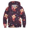 Autumn and Winter Children's Christmas Elf 3D Printed Hooded Comfortable and Versatile Breathable Hoodies & Sweatshirts (boys)