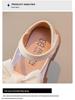 Girls' 2025 Spring/Summer Leather Bow Princess Shoes - Breathable Mesh Fashion Sneakers