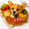 Wooden Serving Tray with Multiple Compartments Rustic Dog Shape Cheese Meat Fruit Snack Board for Parties Family Dinners Farmhouse Decor Gift