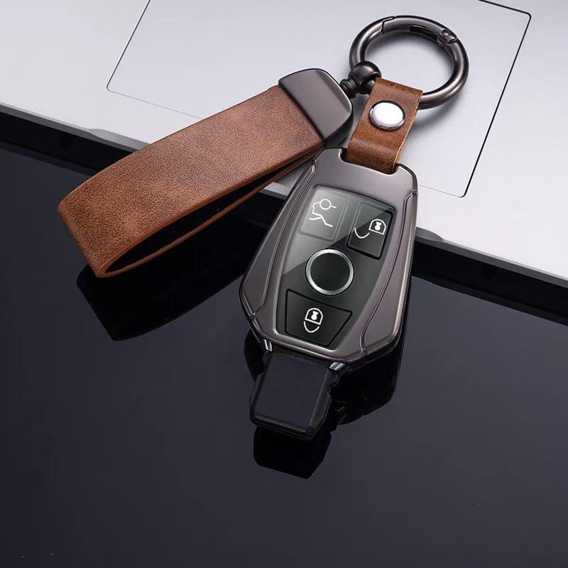 Metal Car Key Case Cover Protector Shell for A B C E Class GLS GLA GLK GLC CLS CLA AMG W204 W205 W212 W463 W176