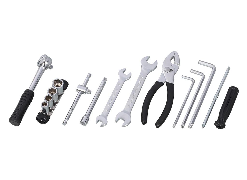 KITACO Portable Tool Set with Ratchet Universal Handle, Fit, 674-0610100