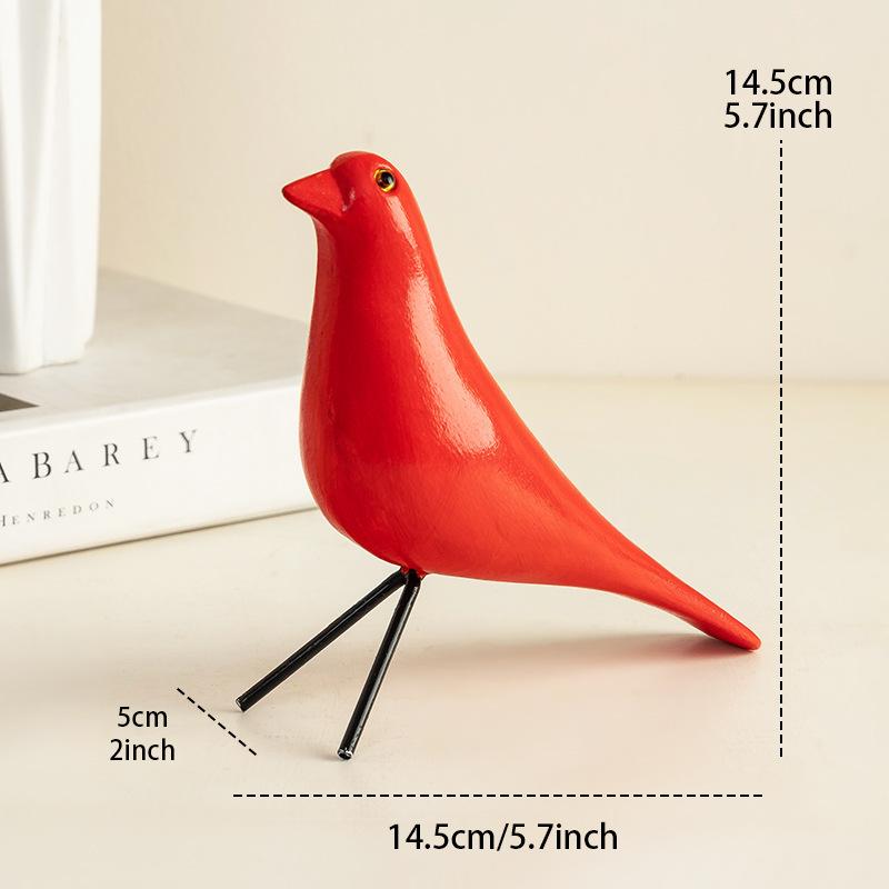 Resin Peace Dove Bird Animal Ornament, Entrance Hall Living Room Study Room Decoration Home Crafts Gifts красный