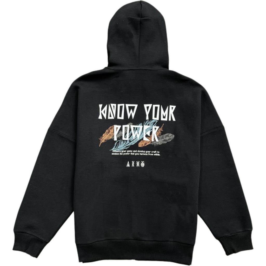 Anta Kyrie Irving Series Black Unisex Zip-Up Hoodie with Minimal Embroidery 172541708S-3