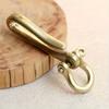 2Pcs U-shaped Hook Buckle Brass Horseshoe Buckle Chain Hook Buckle Car Key Chain Pendant