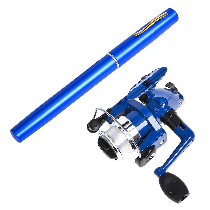Ultra Short Pocket Rods Steelhead Fishing Rods Small Micro Mini Fishing Rods 1.1M Drum Reel Ice Fishing