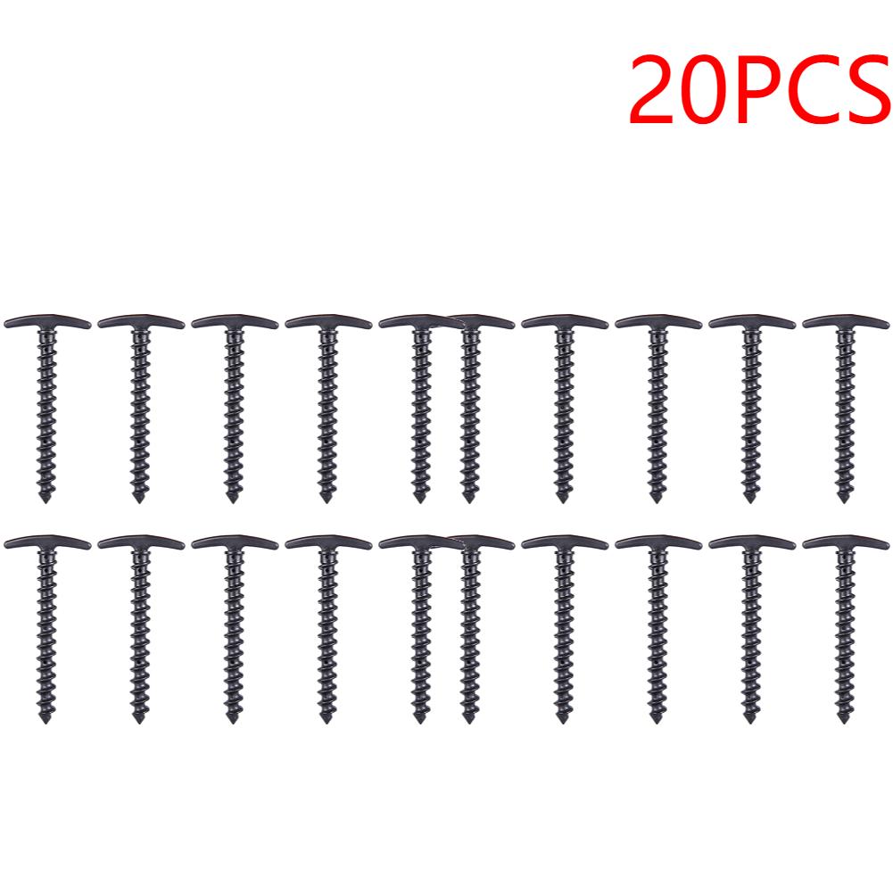 10pcs/pack Tent Pegs Ground Nails Outdoor Camping Peg Screw Anchor Stakes Hiking Tent Pins Windproof Tent Accessories 14.5x7cm