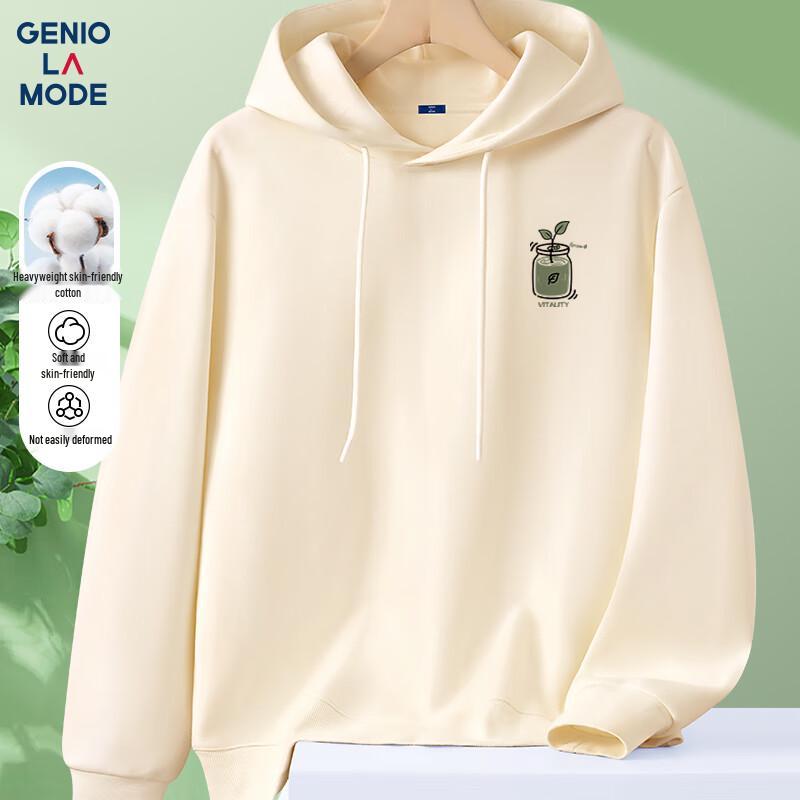 GENIOLAMODE Men's Autumn Hooded Graphic Sweatshirt