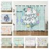 Curtains Animal Rabbit Egg Easter Curtain Digital Printing Blackout Curtain No Punching