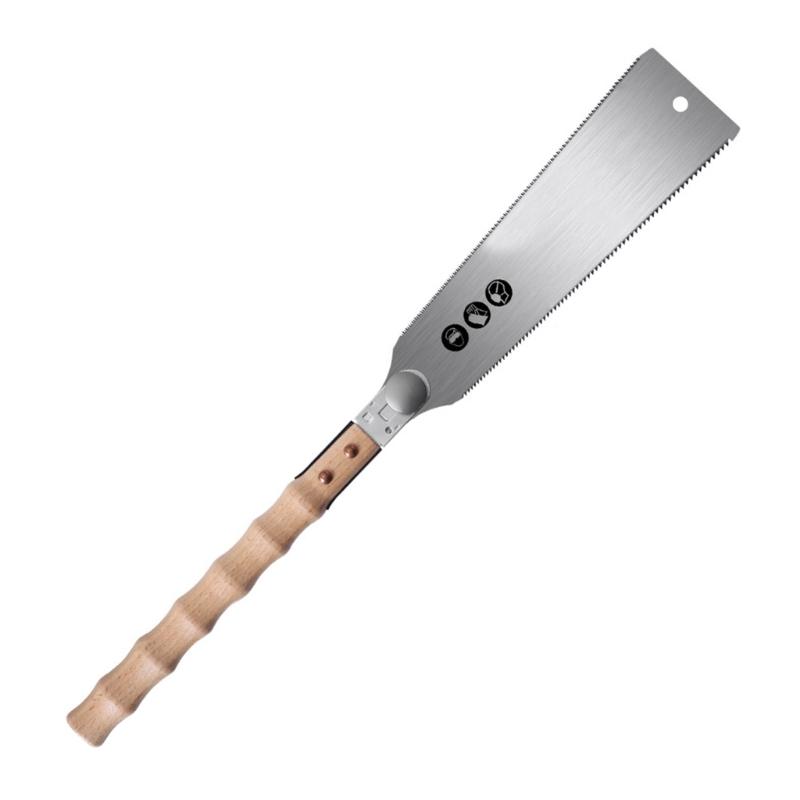 

Japanese Style Double Sided Back Sawing Nonslip Wood Handle Wood Sawing Hand Tool for Woodworking Precise Cutting Proje