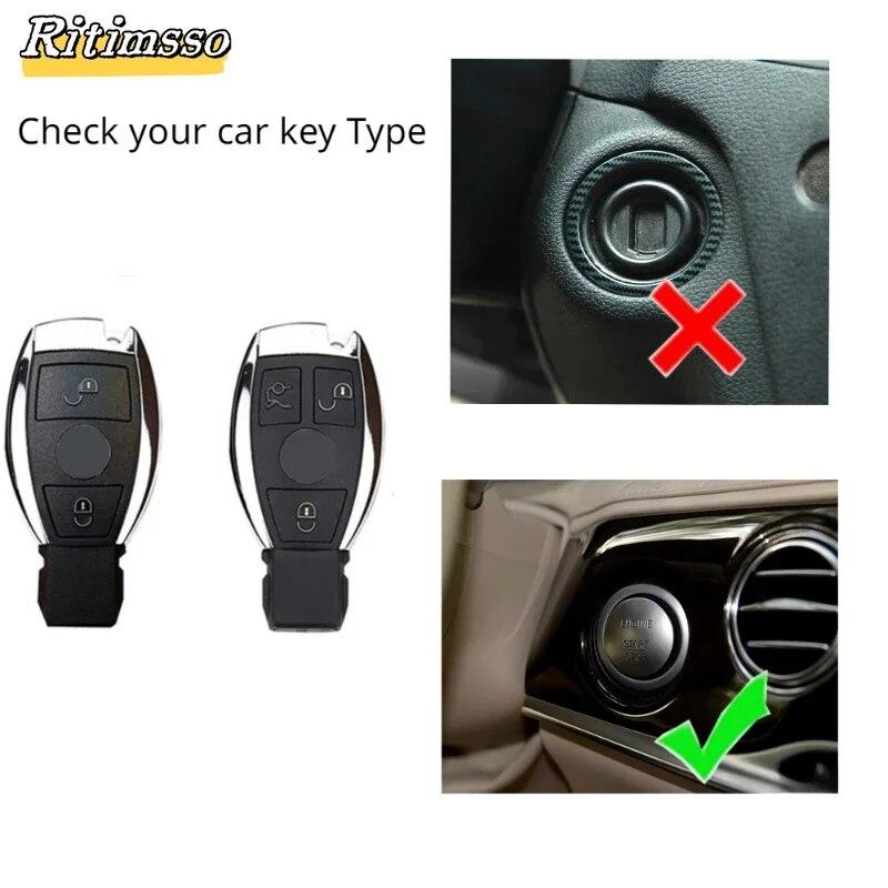 Carcasa din aliaj pentru cheia de la distanță pentru Mercedes Benz ABCER Class GLS GLA GLK GLC CLS CLA AMG W204 W205 W212 W463 W176