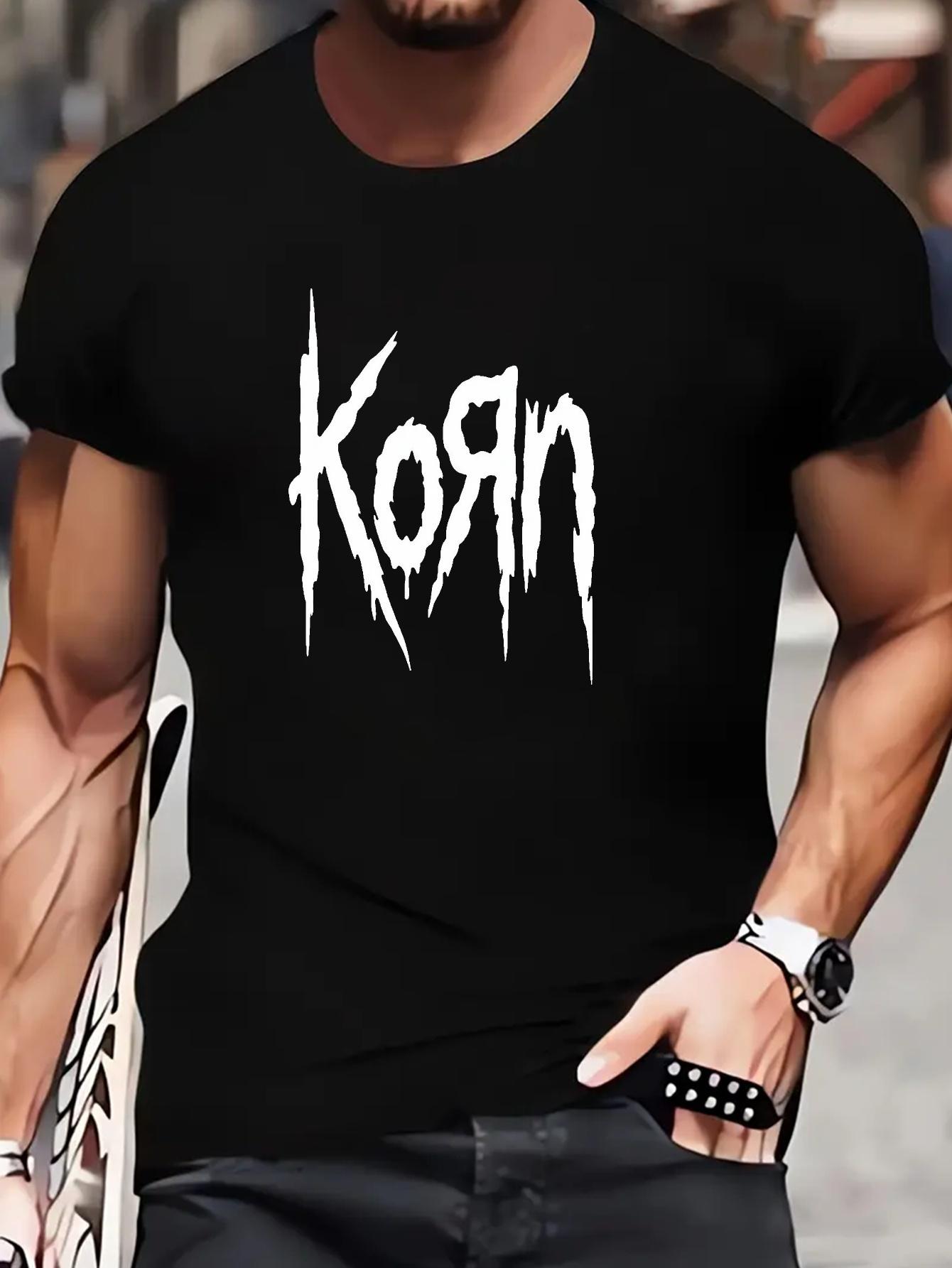 Cotton Blend Micro-Stretch T-shirt - Summer Casual & Sports Tee with Printed Design XXXL