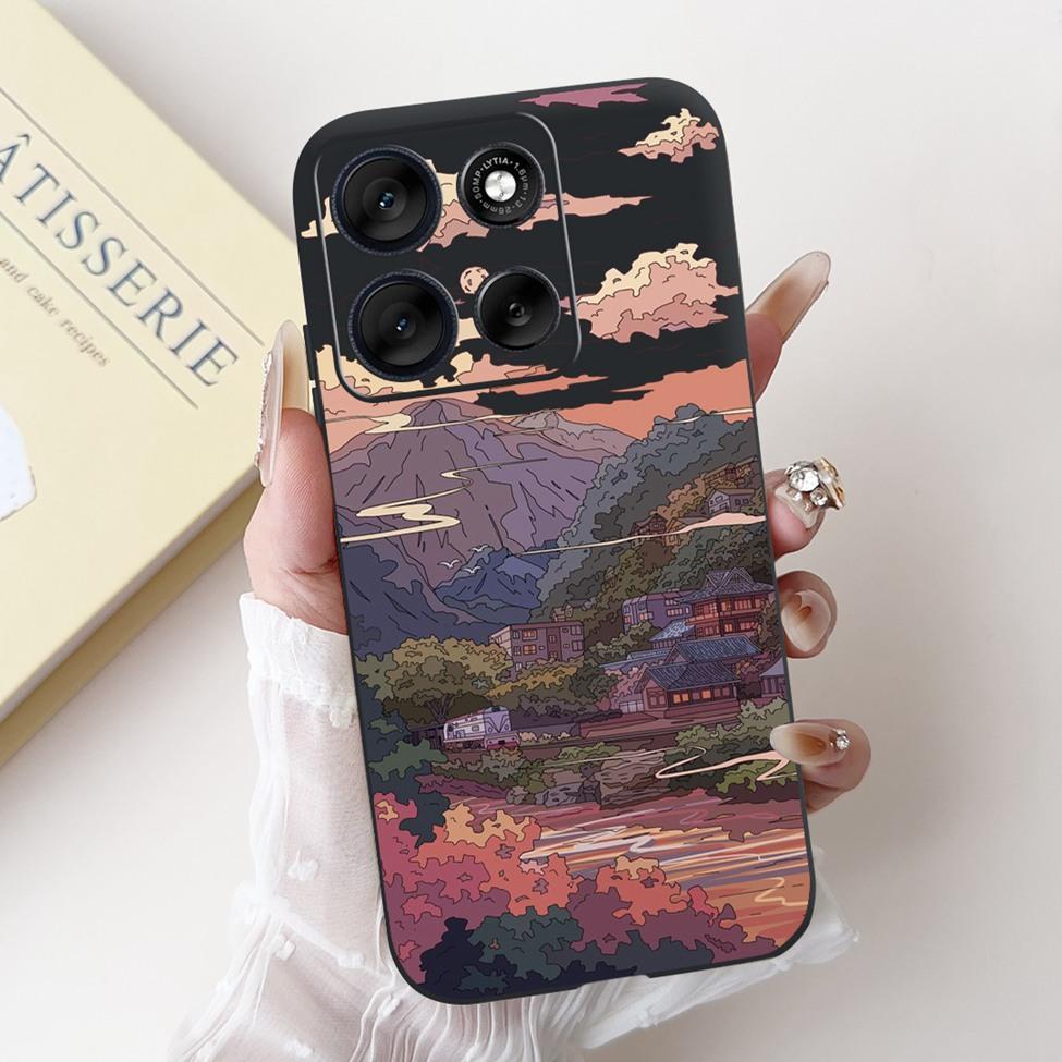 5G For Motorola Moto G56 G86 Cover For Motorola Moto G86 Case Silicone Fashion Butterfly Luxury Cute Funny Painted Back Cover