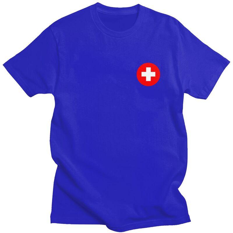 Lucky starfish Top Custom EHBO Noodgeneeskunde T-shirt voor Mannen Puur Katoen T-shirt Vrijetijds Tee Dokter Verpleegkundige T-shirts Slim Fit 3XL