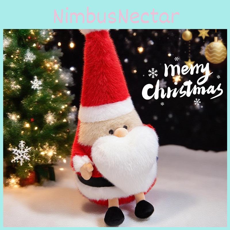 Santa Claus Plush Figure With Ultra Soft Material For Holiday Celebration Decor