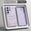 Goldern Sketch Butterfly Case For Samsung Galaxy S26 S25 Ultra S24 Plus S23 S22 Ultra Magnetic For Magsafe Liquid Silicone Cover