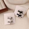 2pcs/set Children's Korean Hair Clips Hair Bowknot Hairpin For Girls Vintage Sweet Hair Grip Elegant Hair Accessories