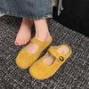 Fashion CRLAYDK Retro Women's Casual Loafers Slip On Flat Shoes Comfort Penny Dressy Ladies Work Backless Walking Suede Moccasins Slides