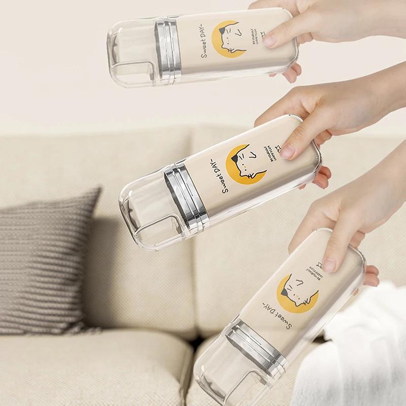 Travel Toothbrush Holder Cartoon Cute Toothbrush Cup Simple Portable Mouthwash Cup for Business Trip Home Camping