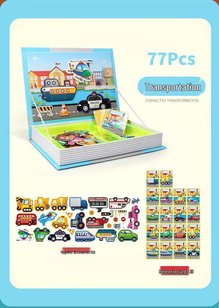 Children's Magnetic Puzzle Game - Fun & Educational Brain Development Toy