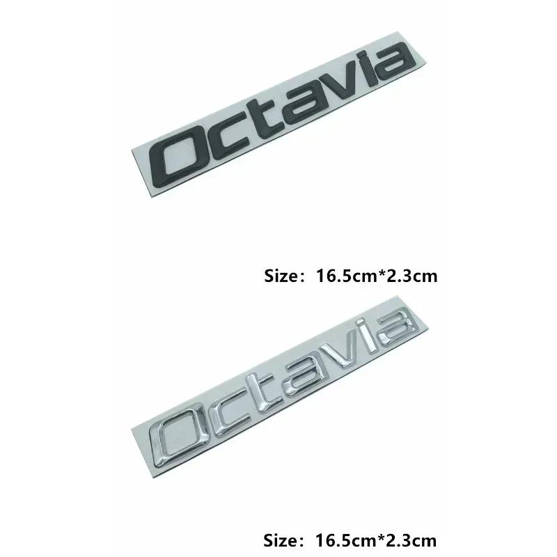 Car Rear Trunk Letters Logo Emblem Sticker for Skoda 4x4 Logo Rapid Octavia Fabia Laura Superb VRS Yeti Kodiaq Karoq Accessories