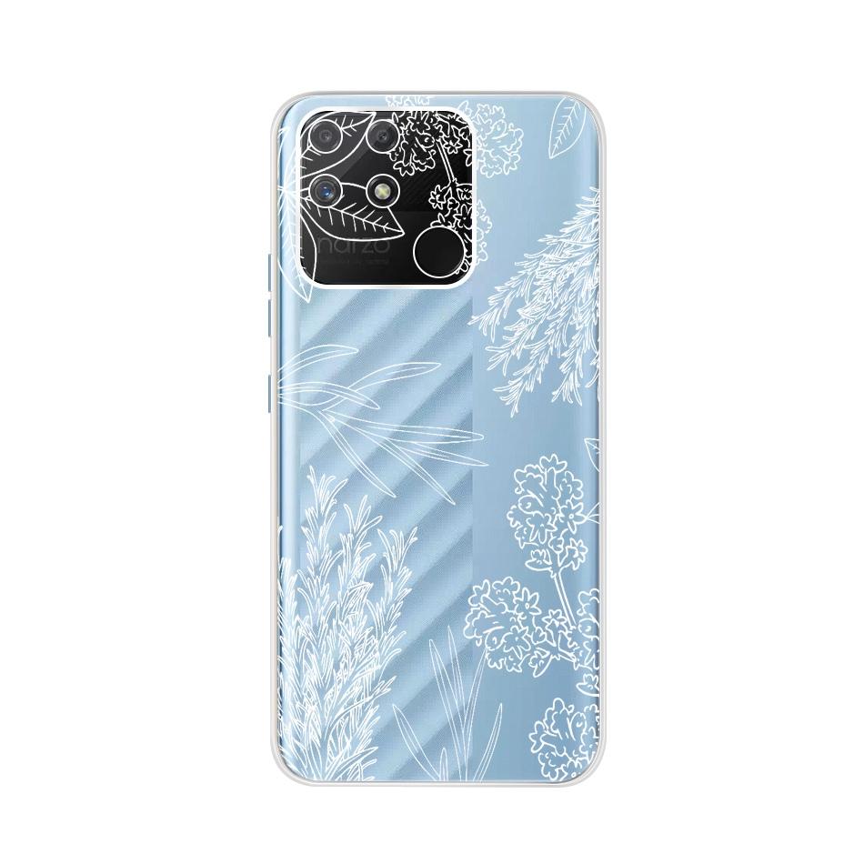 Weiche Silikonhülle Für Raelme Narzo 50A RMX3430 HandyhülleTransparente TPU-Abdeckung Für Realme Narzo50a 50 A 6.5" Rückseiten Hüllen Bumper