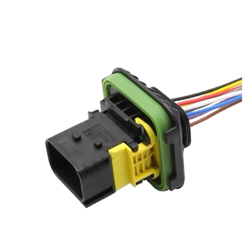 6 7 8 10Pin AMP TE Auto/Energy Sheath Electronic Connector Wiring Harness Plug 1-1418479-1 1564516 1-1703820-1(Yellow)