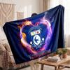 Cardiff City Personalized Fleece Blanket With Football Logo, Custom Name Text Soft Warm Home Throw Blanket
