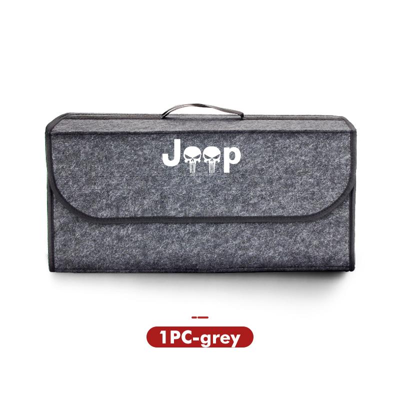 Car Trunk Organizer Bag Large Capacity Auto Multiuse Tool Box For Jeep Grand Cherokee Wrangler JK Renegade Gladiator Compass AMV1