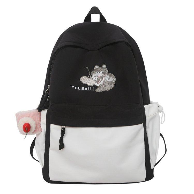 Contrast Color Backpack Student Schoolbag Children's Cartoon Backpack