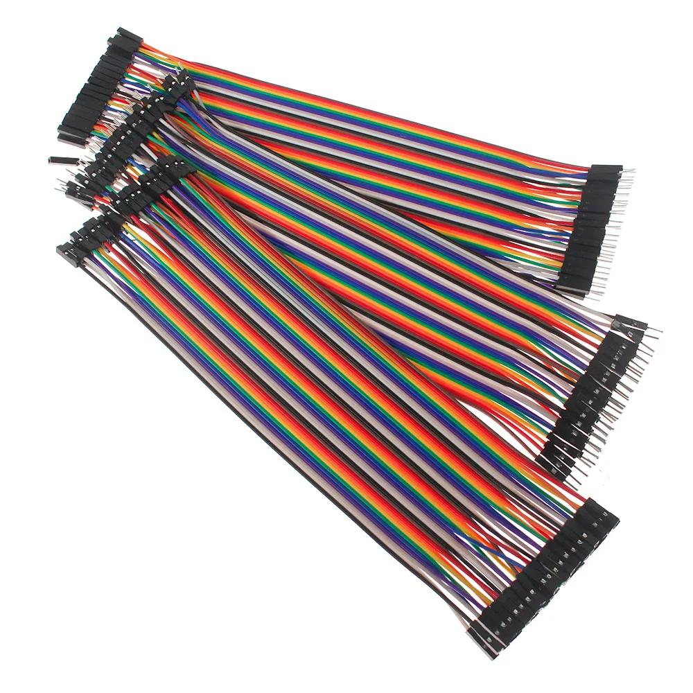 2.54mm 40PIN 10 15 20 30 40CM Dupont Line Male to Male Female to Male Female to Female Jumper Dupont Wire Cable For Arduino DIY