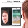 For iPhone SE (2022)/SE (2020)/7/8 4.7 inch Cell Phone Case PU Leather Wallet Cover with 2 Straps