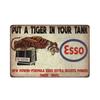 Retro Vintage Gassmotorolje Metallskilt Morsom Plakett Veggkunst Plakater Dekor for Garasje Kafé Bar Pub Mannshule Veggdekorasjon